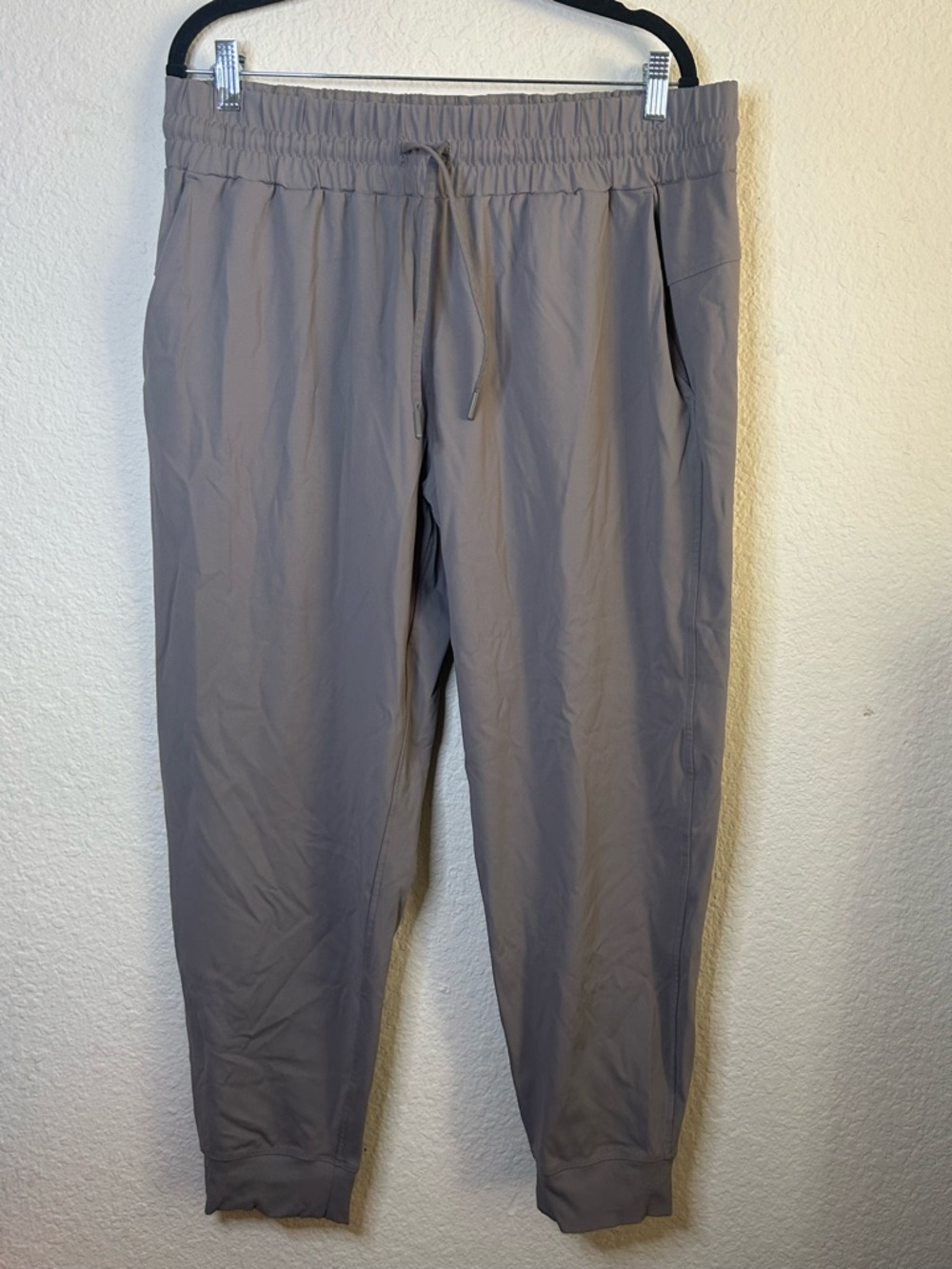 Members Mark Travel Casual Drawstring‎ Jogger Tan Pants XL Spring Outdoor Light